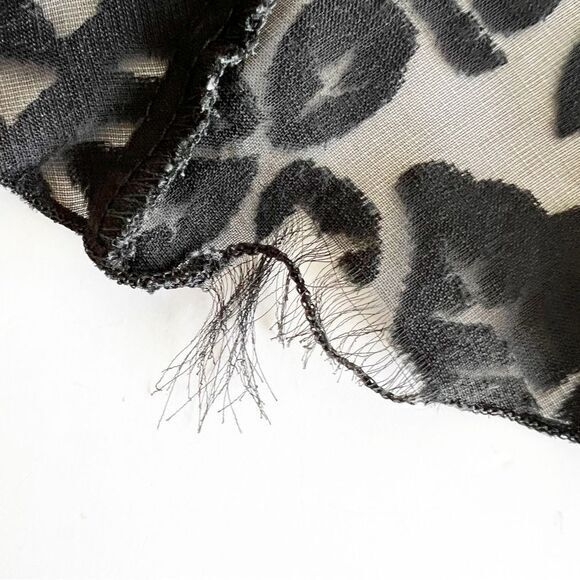 Victoria’s Secret Gold Label Velvet Burnout Chemise Black Rayon Women’s Size‎ L - Picture 5 of 8